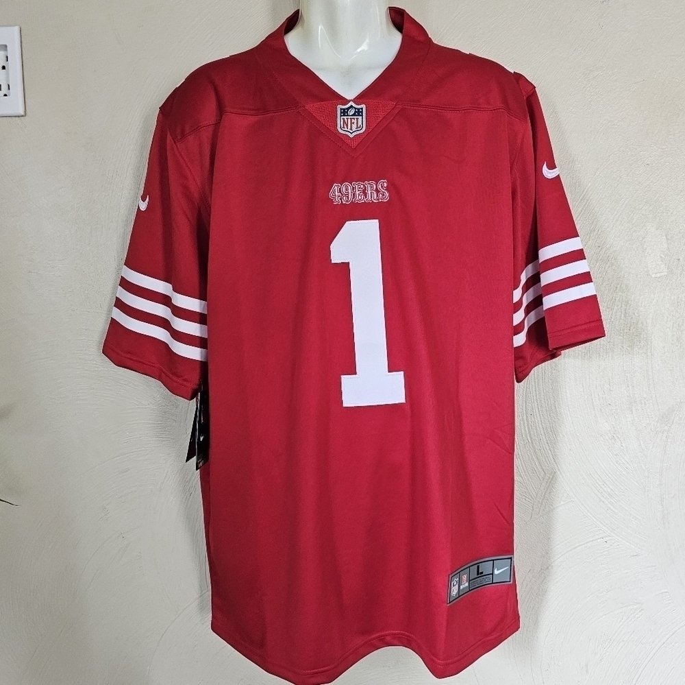 San Francisco 49ers DEEBO SAMUELS SR #1 Nike Red Football Jersey NEW with TAGS